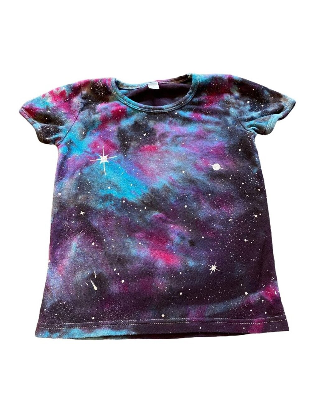 Galaxy Dyed Kids Tee || Youth 10, Girls Fit